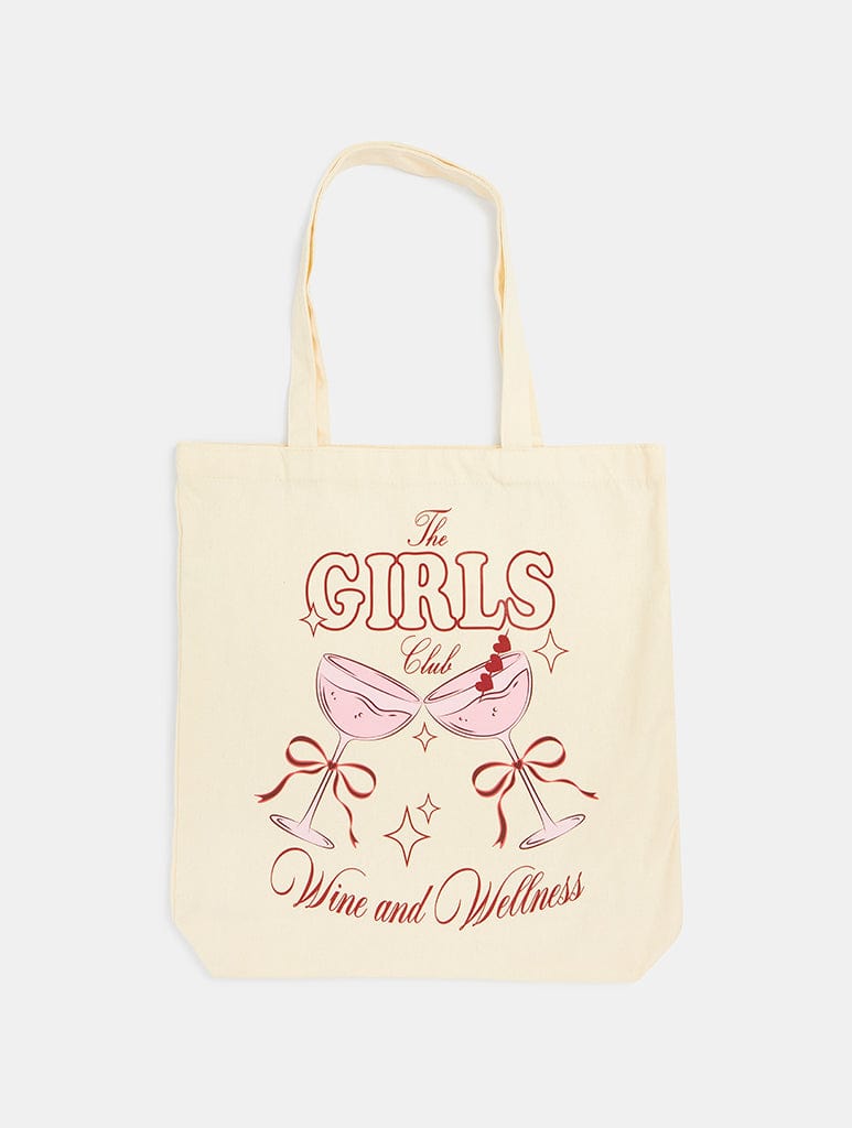 The Girls Wine & Wellness Tote Bag Tote Bags Skinnydip London