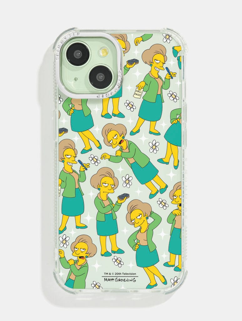 The Simpsons Edna Krabappel Shock iPhone Case Phone Cases Skinnydip London