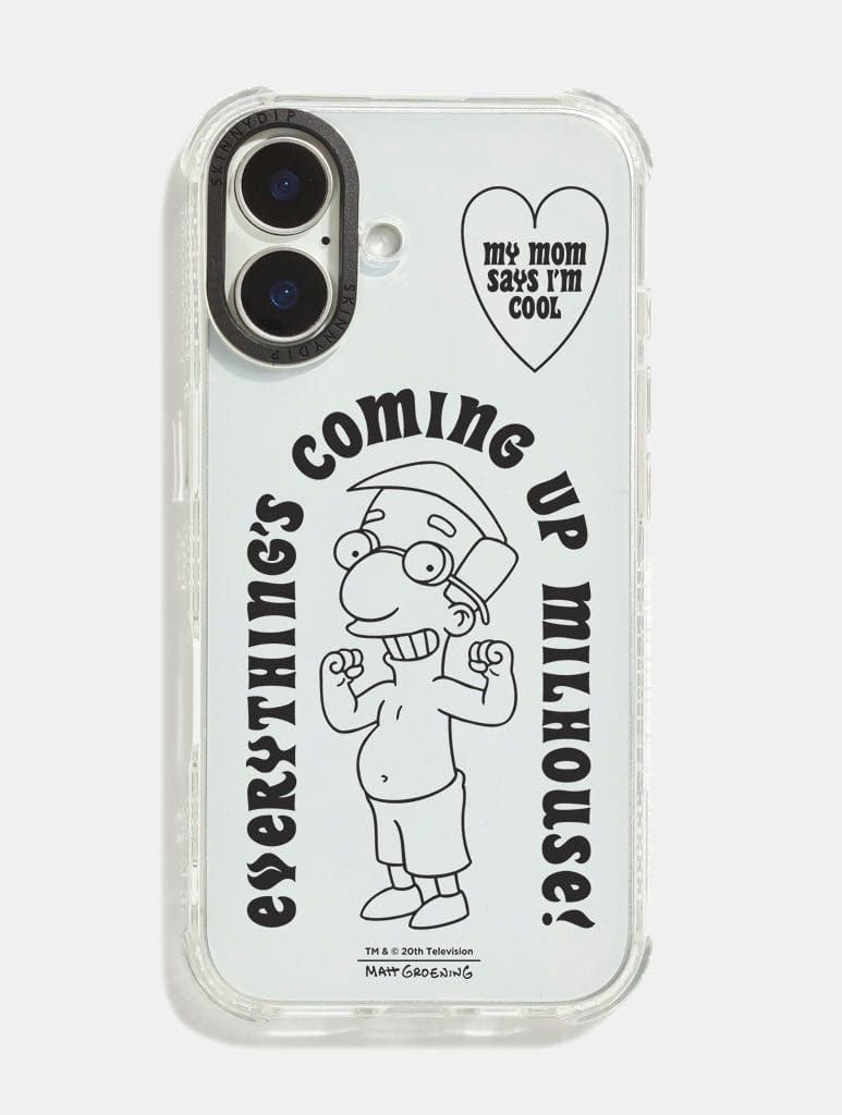 The Simpsons Everything's Coming Up Milhouse Shock iPhone Case Phone Cases Skinnydip London