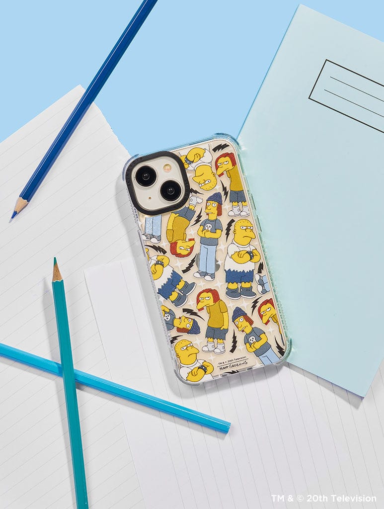 The Simpsons Jimbo, Dolph, Kearney Shock iPhone Case Phone Cases Skinnydip London