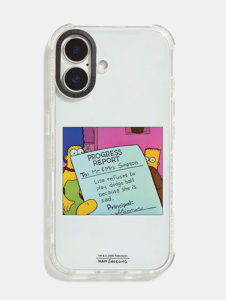 The Simpsons Lisa Is Sad Shock iPhone Case Phone Cases Skinnydip London