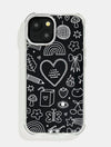 Tillie Rose Studio Live Laugh Doodle Shock iPhone Case Phone Cases Skinnydip London