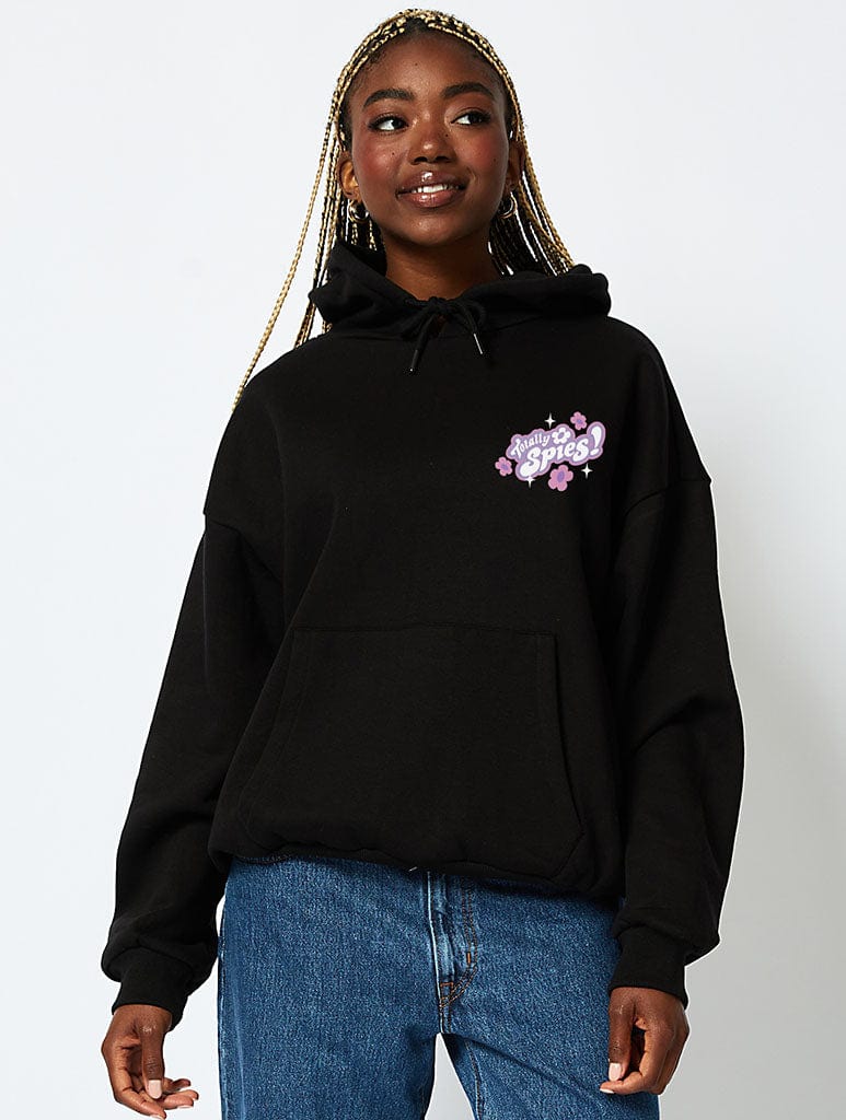 Totally Spies x Skinnydip Hoodie in Black Hoodies & Sweatshirts Skinnydip London