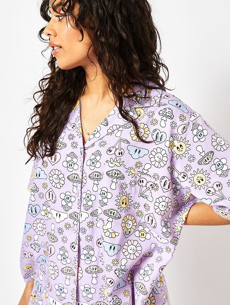 Trippy Hippy Icon Woven Shirt Tops & T-Shirts Skinnydip London