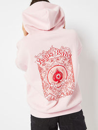 Vegas Baby Oversized Hoodie in Pink Hoodies & Sweatshirts Skinnydip London