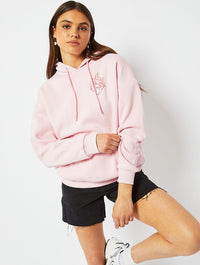 Vegas Baby Oversized Hoodie in Pink Hoodies & Sweatshirts Skinnydip London