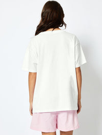 Very Demure T-Shirt in Ecru Tops & T-Shirts Skinnydip London