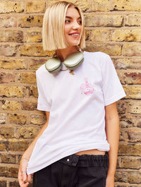 Wallace & Gromit Feathers White T-Shirt Tops & T-Shirts Skinnydip London