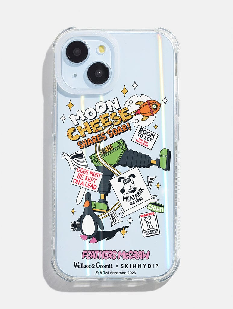 Wallace & Gromit x Skinnydip Moon Cheese Shock iPhone Case Phone Cases Skinnydip London