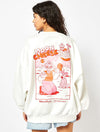 Wallace & Gromit x Skinnydip Moon Cheese Sweatshirt In Ecru Hoodies & Sweatshirts Skinnydip London