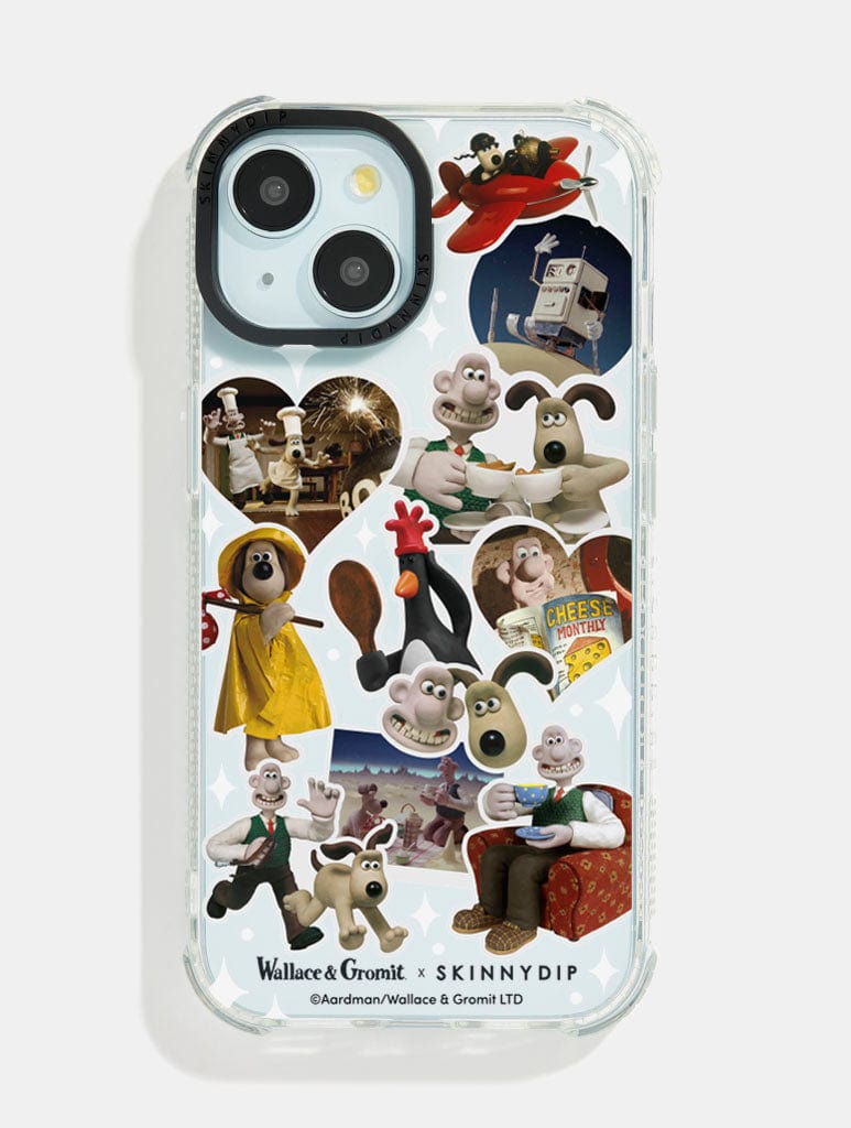 Wallace & Gromit x Skinnydip Sticker Shock iPhone Case