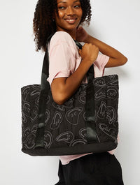 Warped Face Nylon Tote Bag Bags Skinnydip London