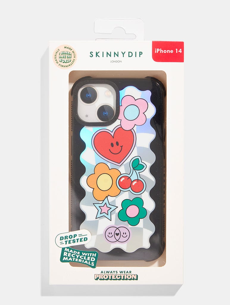 Wavey Icon Check Shock iPhone Case Phone Cases Skinnydip London