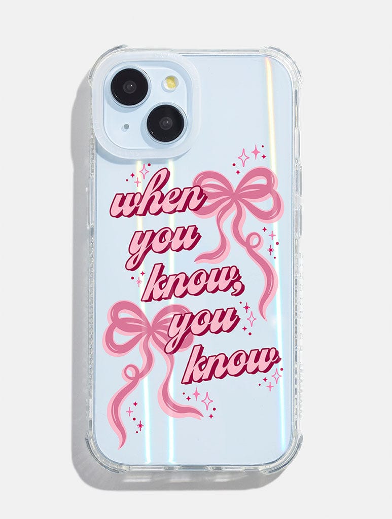 When You Know You Know Shock iPhone Case Phone Cases Skinnydip London