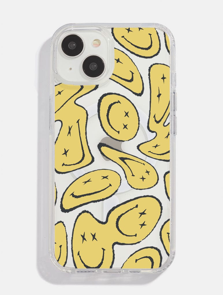 Yellow Warped Face MagSafe iPhone Case Phone Cases Skinnydip London