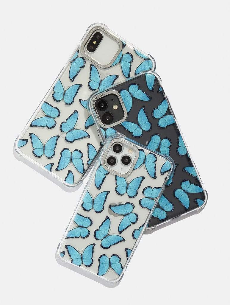 Blue Butterfly Shock iPhone Case Phone Cases Skinnydip