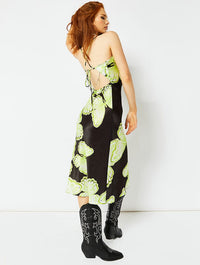 Butterfly Print Midi Slip Dress Dresses Skinnydip London