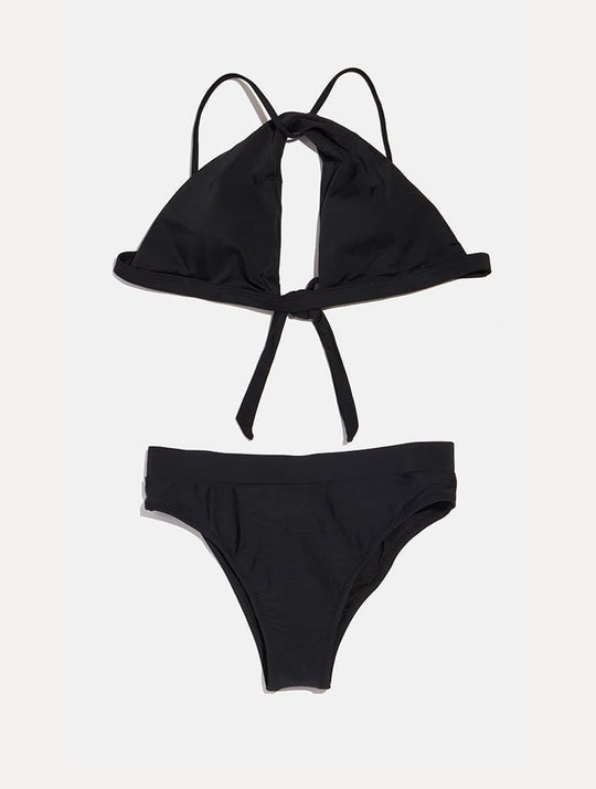Corsica Black Bikini Top | Swimwear | Skinnydip London