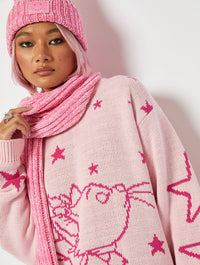 Disney x Skinnydip Oversized Marie Star Knitted Jumper Jumpers & Cardigans Skinnydip London