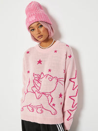 Disney x Skinnydip Oversized Marie Star Knitted Jumper Jumpers & Cardigans Skinnydip London