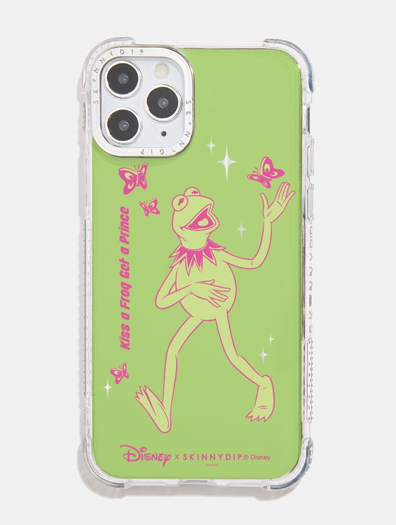 Disney x Skinnydip Silver Kermit Kiss A Frog Get A Prince Shock iPhone Case Phone Cases Skinnydip London