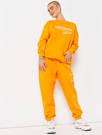 Emotional When Hungry Orange Joggers Co-ord Bottoms Skinnydip