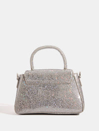 Harper Silver Sparkle Mini Bag Tote Bags Skinnydip London