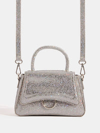 Harper Silver Sparkle Mini Bag Tote Bags Skinnydip London