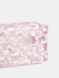 Lilac Butterfly Swirl Makeup Bag Makeup Bags & Washbags Skinnydip London