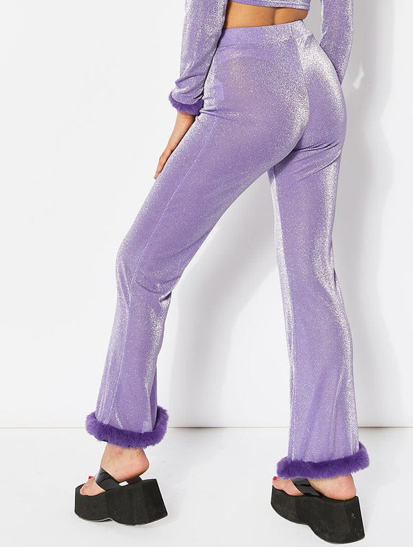 BDG Urban Outfitters ROSIE FLARE  Trousers  purple  Zalandocouk