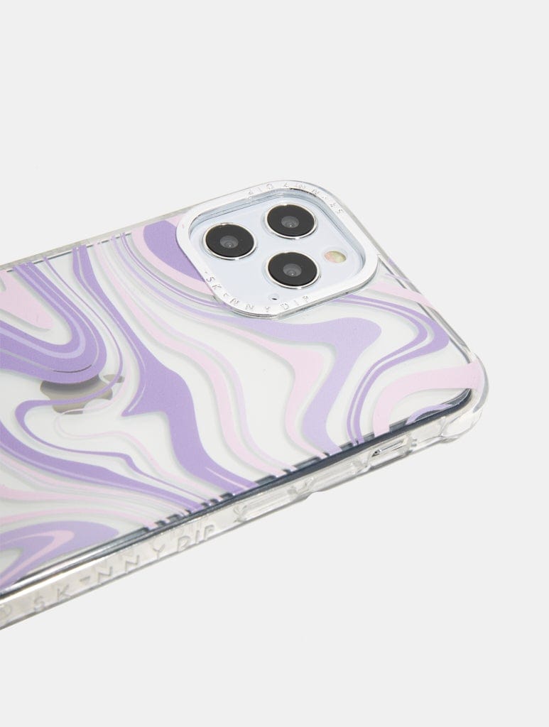 Lilac Swirl Shock iPhone Case Phone Cases Skinnydip