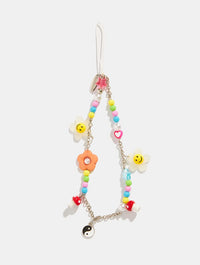 Mixed Charm Chain Beaded Strap Phone Grips Skinnydip London