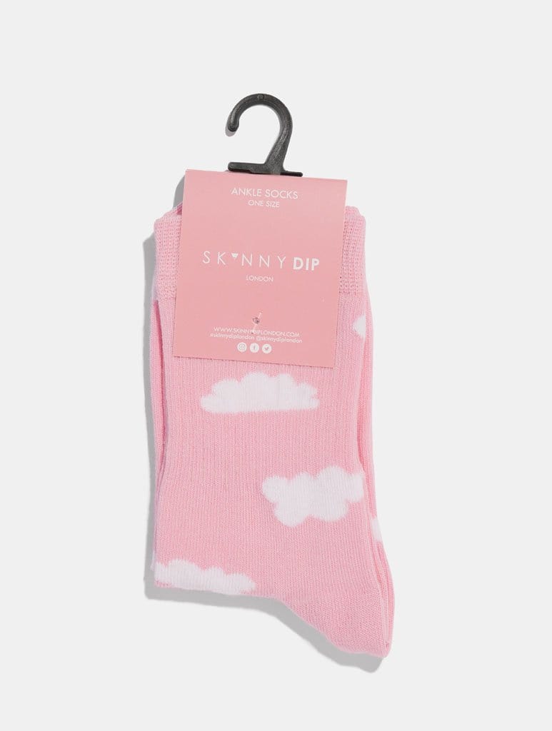 Pink Cloudy Socks Lingerie & Nightwear Skinnydip