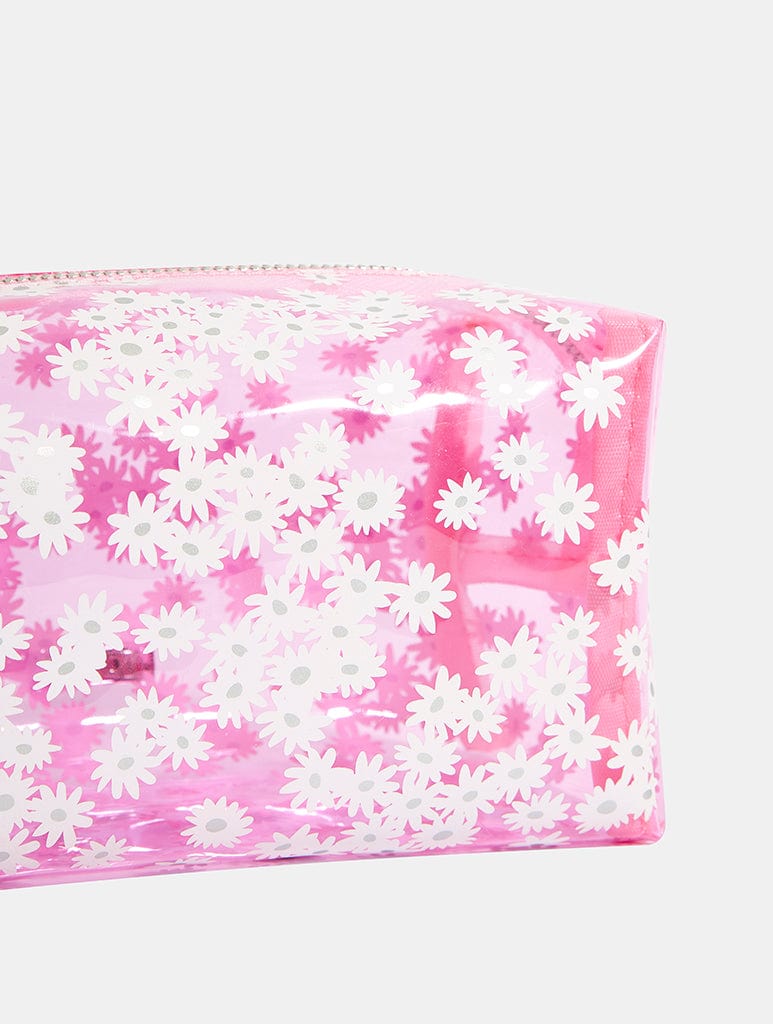 Pink Daisy Makeup Bag Makeup Bags & Washbags Skinnydip