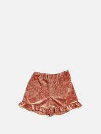 Pink Velour Pyjama Shorts Lingerie & Nightwear Skinnydip