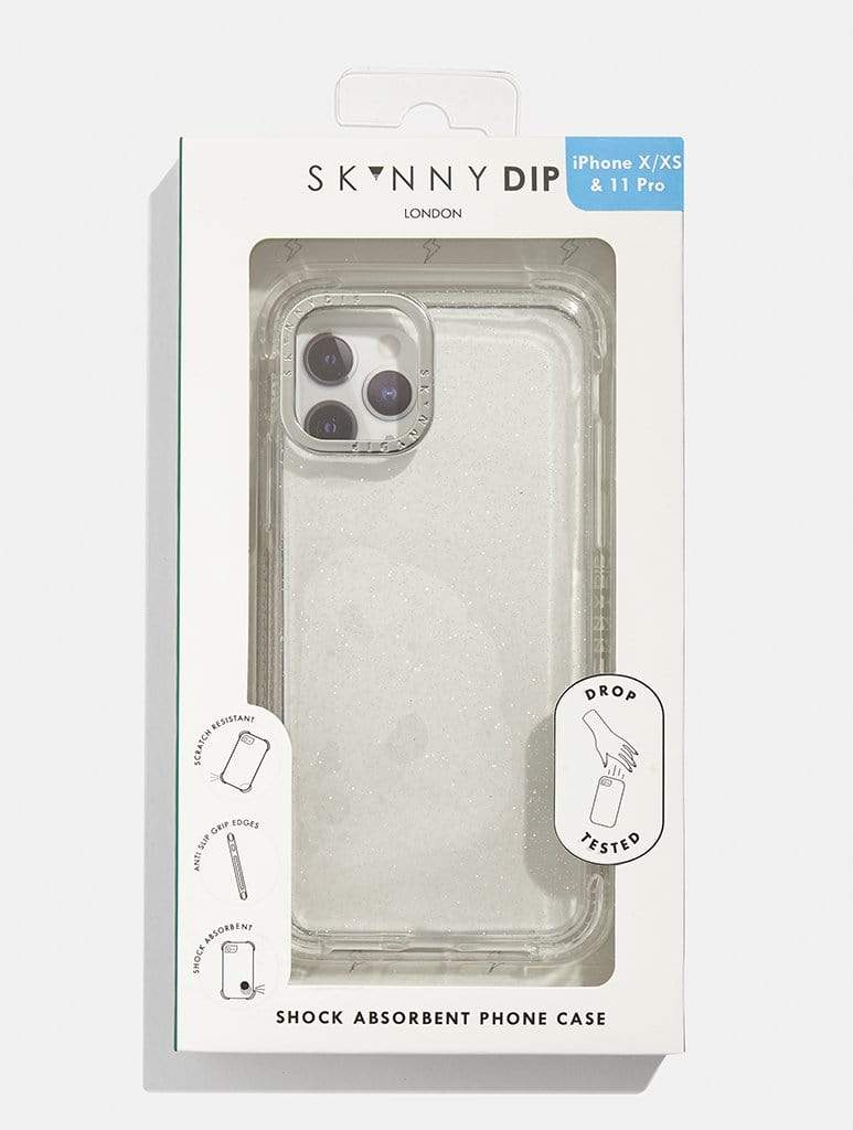 Silver Glitter Shock iPhone Case Phone Case Skinnydip