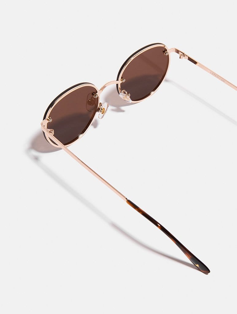 Smokey Frameless Round Sunglasses Sunglasses Skinnydip