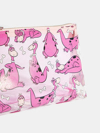 The Flintstones x Skinnydip Dino Triangle Makeup Bag Makeup Bags & Washbags Skinnydip